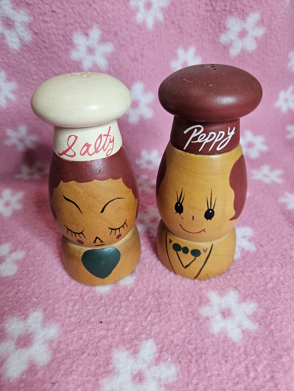 Vintage Style Salt & Pepper Shakers - Brown and Cream Home Accents